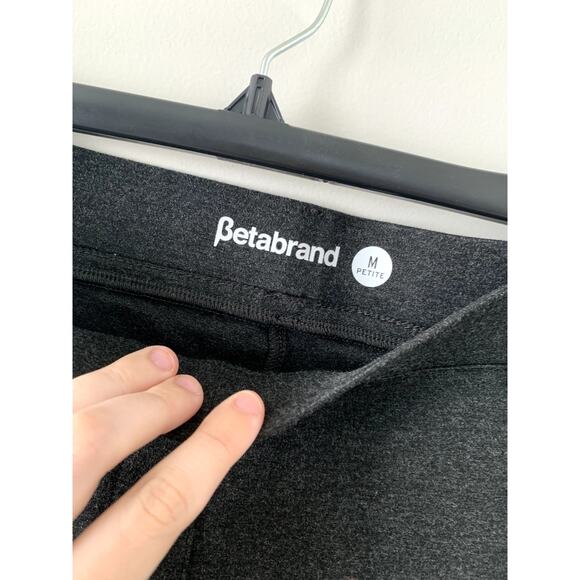 Betabrand Straight-Leg Dress Yoga Pant Charcoal Grey Size Medium Petite - Picture 3 of 8